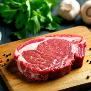 cap steak elk meat