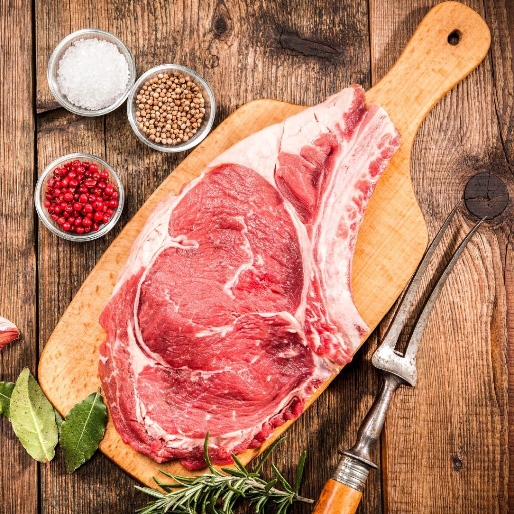 elk rib eye steak